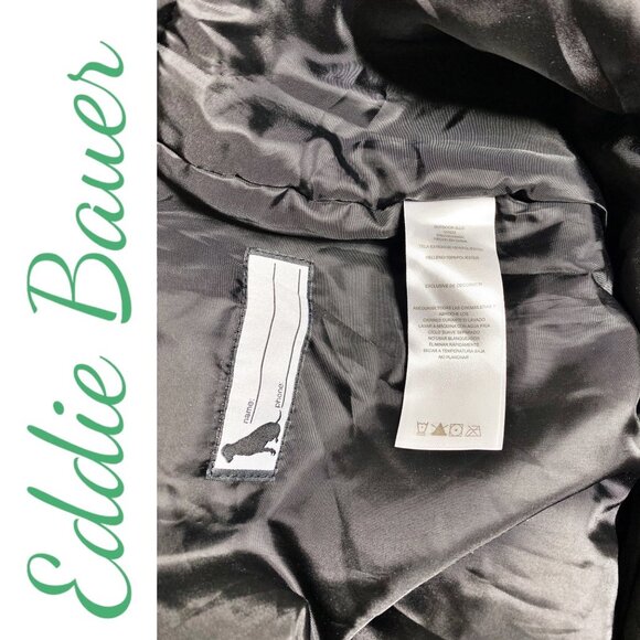 EDDIE BAUER POWDER SEARCH SKI BIB GRAY GEOMETRIC WINTER INSULATED, YOUTH MEDIUM - Picture 15 of 16